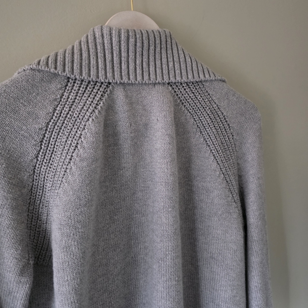 Abercrombie & Fitch L Modern Contemporary Elevated Loungewear Knit Polo Sweater - Picture 12 of 14
